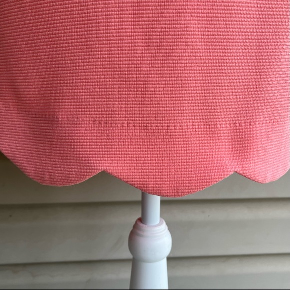 •Crown & Ivy• Ribbed Scalloped Hem Sleeveless Dress in Peach - Size XS - Picture 4 of 9